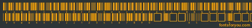 Fonte c39hrp24dltt – fontes laranjas em um fundo preto