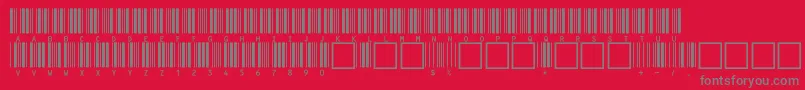 c39hrp36dltt Font – Gray Fonts on Red Background
