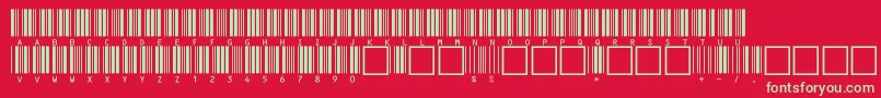 c39hrp36dltt Font – Green Fonts on Red Background
