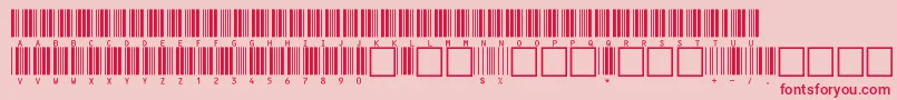 c39hrp36dltt Font – Red Fonts on Pink Background