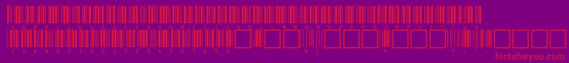 c39hrp36dltt Font – Red Fonts on Purple Background