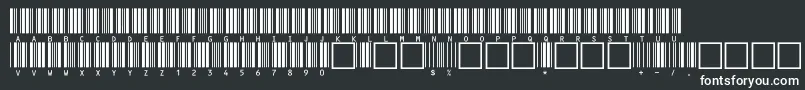 c39hrp36dltt Font – White Fonts on Black Background