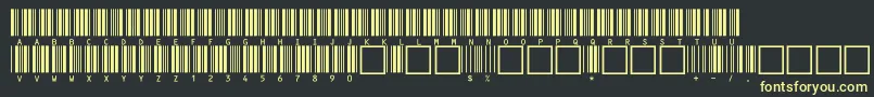 c39hrp36dltt Font – Yellow Fonts on Black Background