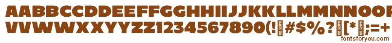 C800 Font – Brown Fonts on White Background