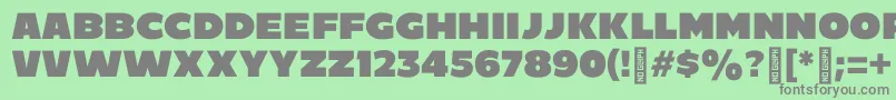 C800 Font – Gray Fonts on Green Background