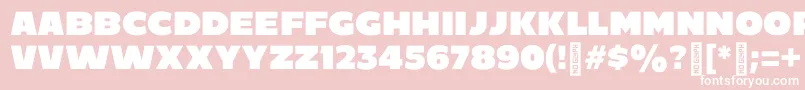 C800 Font – White Fonts on Pink Background