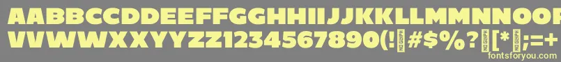 C800 Font – Yellow Fonts on Gray Background