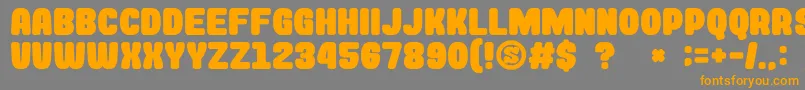 GomariceRockinRecord Font – Orange Fonts on Gray Background