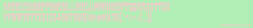 CABAC    Font – Pink Fonts on Green Background