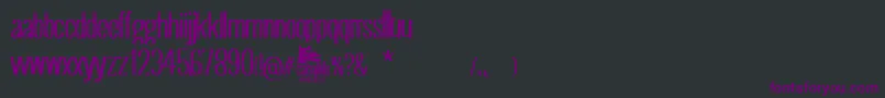 Caballito Font – Purple Fonts on Black Background
