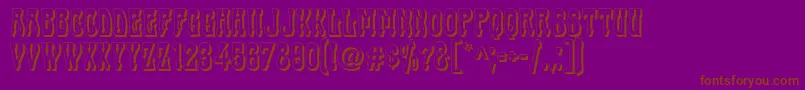 CABAS    Font – Brown Fonts on Purple Background