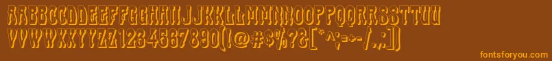 CABAS    Font – Orange Fonts on Brown Background