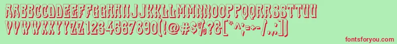 CABAS    Font – Red Fonts on Green Background