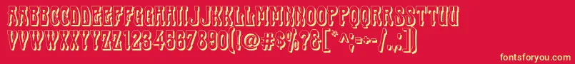 CABAS    Font – Yellow Fonts on Red Background