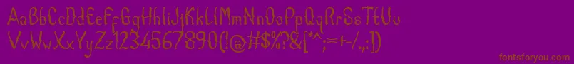 fuente Caboge Font by 7NTypes – Fuentes Marrones Sobre Fondo Morado