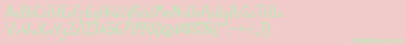 Caboge Font by 7NTypes Font – Green Fonts on Pink Background