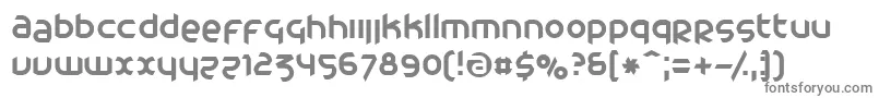 CAC     -fontti – harmaat kirjasimet valkoisella taustalla