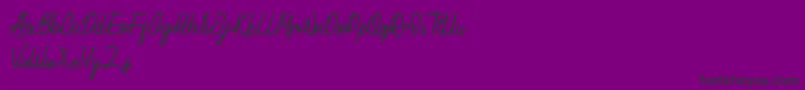 Cactulus Font – Black Fonts on Purple Background