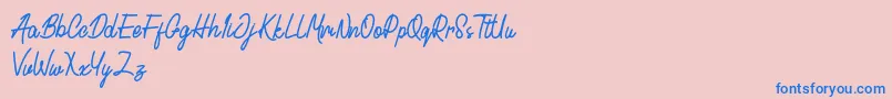More about Cactulus Font Cactulus Font – Blue Fonts on Pink Background