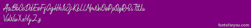 Cactulus Font – Green Fonts on Purple Background