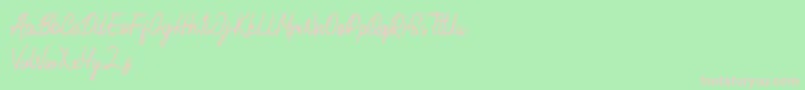 Cactulus Font – Pink Fonts on Green Background