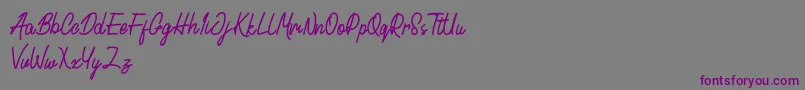 Cactulus Font – Purple Fonts on Gray Background