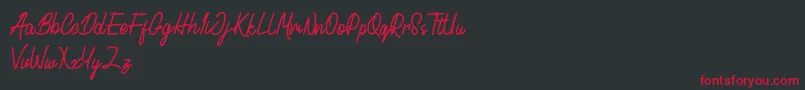 Cactulus Font – Red Fonts on Black Background