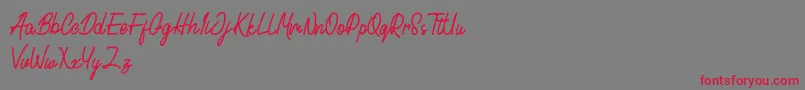 Cactulus Font – Red Fonts on Gray Background