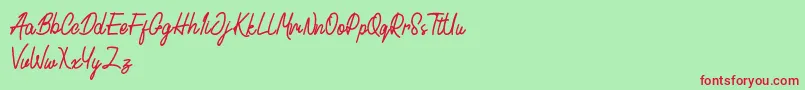 Cactulus Font – Red Fonts on Green Background