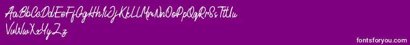 Cactulus Font – White Fonts on Purple Background