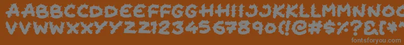 Шрифт Cactus Cuties – серые шрифты на коричневом фоне