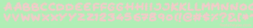 Cactus Cuties Font – Pink Fonts on Green Background