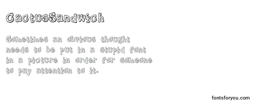 Шрифт CactusSandwich (122543)