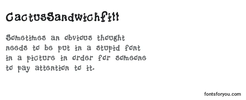 Шрифт CactusSandwichFill (122544)