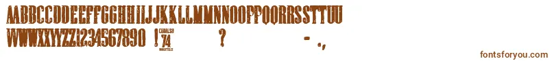 cadalso 74 Font – Brown Fonts on White Background