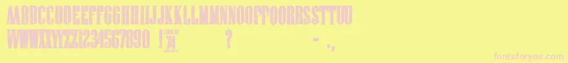 fuente cadalso 74 – Fuentes Rosadas Sobre Fondo Amarillo