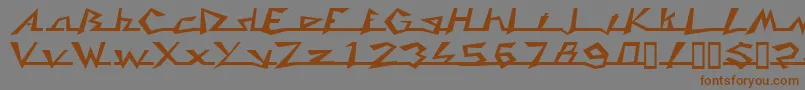 CADDY Font – Brown Fonts on Gray Background