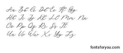 Czcionka Cadosa Script