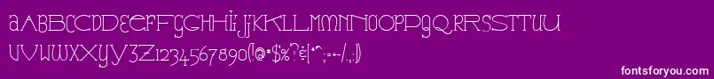 フォントCAE      – 紫の背景に白い文字