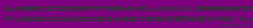 Quarkstormexpand-fontti – mustat fontit violetilla taustalla