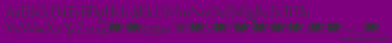 Caerphilly DEMO Font – Black Fonts on Purple Background