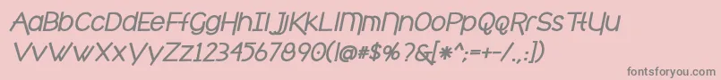 cafe brewery bold italic Font – Gray Fonts on Pink Background
