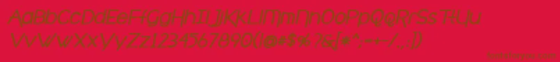 fuente cafe brewery bold italic – Fuentes Marrones Sobre Fondo Rojo