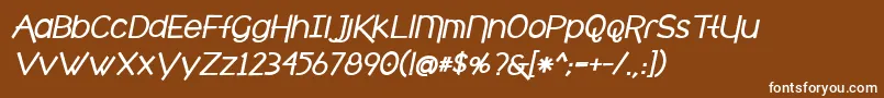 Fonte cafe brewery bold italic – fontes brancas em um fundo marrom