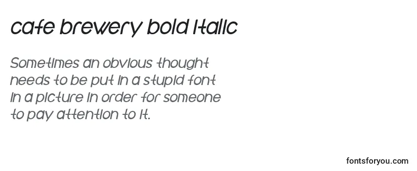 Cafe brewery bold italic (122552) Font