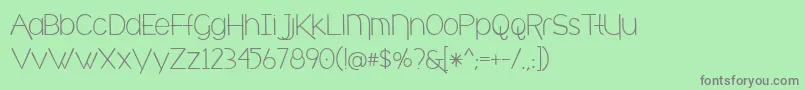 cafe brewery Font – Gray Fonts on Green Background