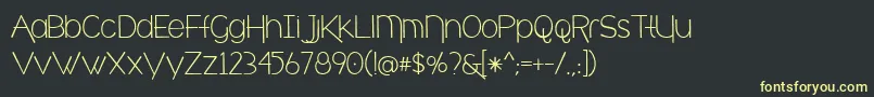 cafe brewery Font – Yellow Fonts on Black Background