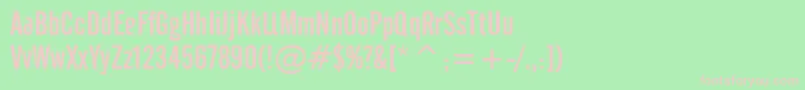 CAFETA   Font – Pink Fonts on Green Background