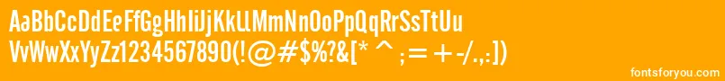 CAFETA   Font – White Fonts on Orange Background