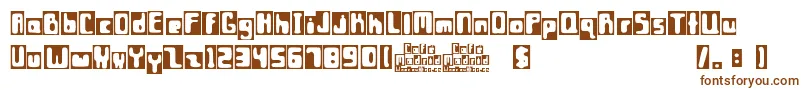 Шрифт CafР’ Madrid – коричневые шрифты на белом фоне